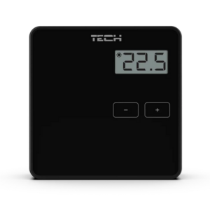 Ūdens apsildāmās grīdas termostats Tech EU-294V1, melns