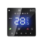 Grindinio šildymo termostatas elektriniam šildymui E600i WIFI, juodas - priekinė dalis