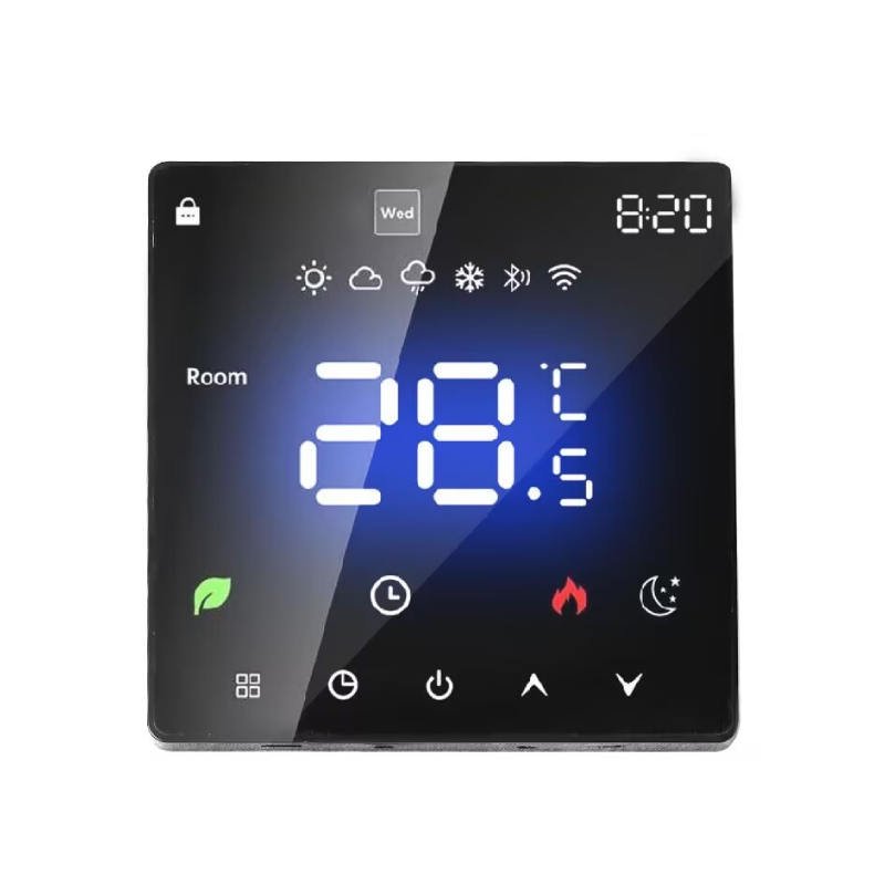 Underfloor heating thermostat for electric heating E600i WIFI, black - front part