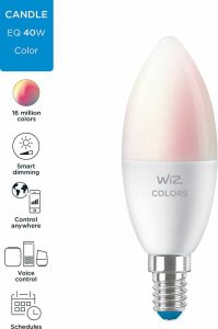 WiZ viedspuldze WIZ WI-FI BLE 40W C37 E14 - priekšrocības