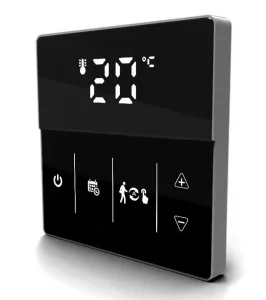 Termostats elektriskajai grīdas apsildei E450, melns - leņķisks