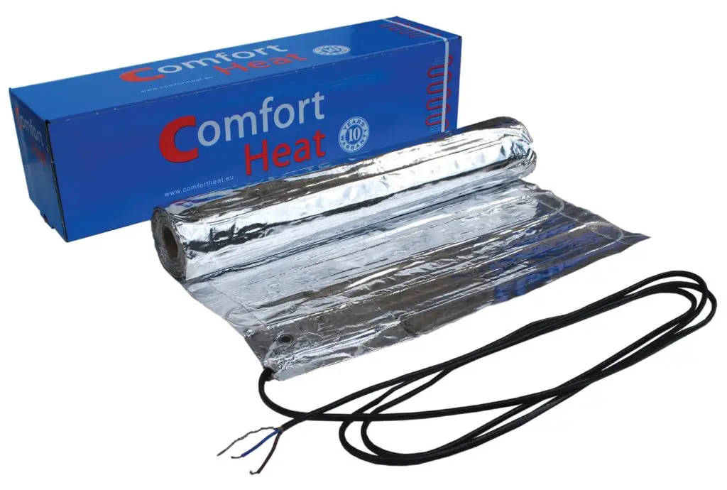Aluminum foil heating mat CATE-80 under laminate, 80 W/m²